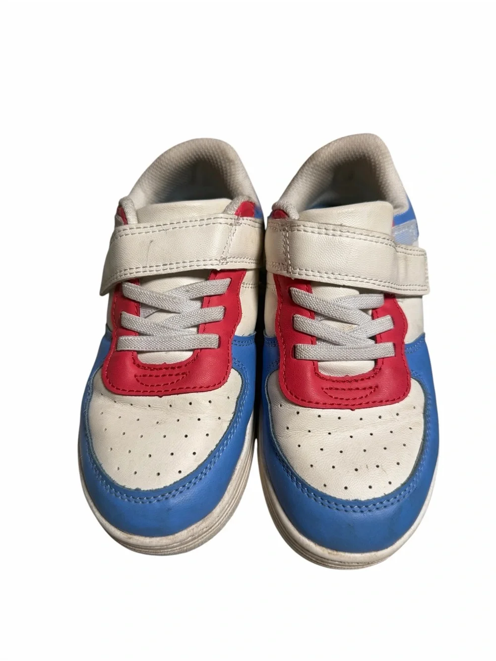 Kids 12 Multicolor Low-Top Sneaker - White, Blue, Pink, Green, Yellow